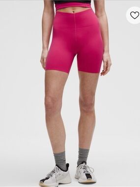 lululemon athletica Hot Pink High-Rise Bike Shorts